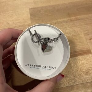 Starfish Project Silver Heart Charm Necklace